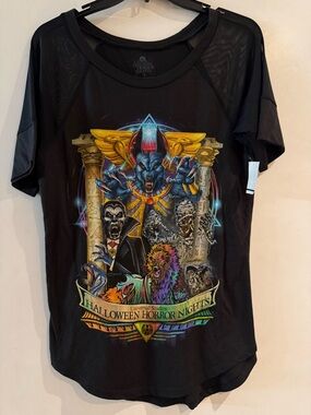 Universal Studios Halloween Horror Nights Black Graphic Tee HHN 2022